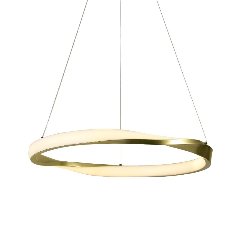 Aca HARMONY Κρεμαστό Φωτιστικό Led 32W 2500lm CCT IP20 Χρυσό Μεταλλικό + Ακρυλικό (HM24LEDP60GDCCT)