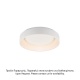 Aca Οροφής Φωτιστικό Led 36W DImmER CCT 3670lm Λευκό Μεταλλικό D45XH14cm APOLLO (BR81LEDC45WHCCTD) [ΠΑΡΑΓΩΓΗΣ]