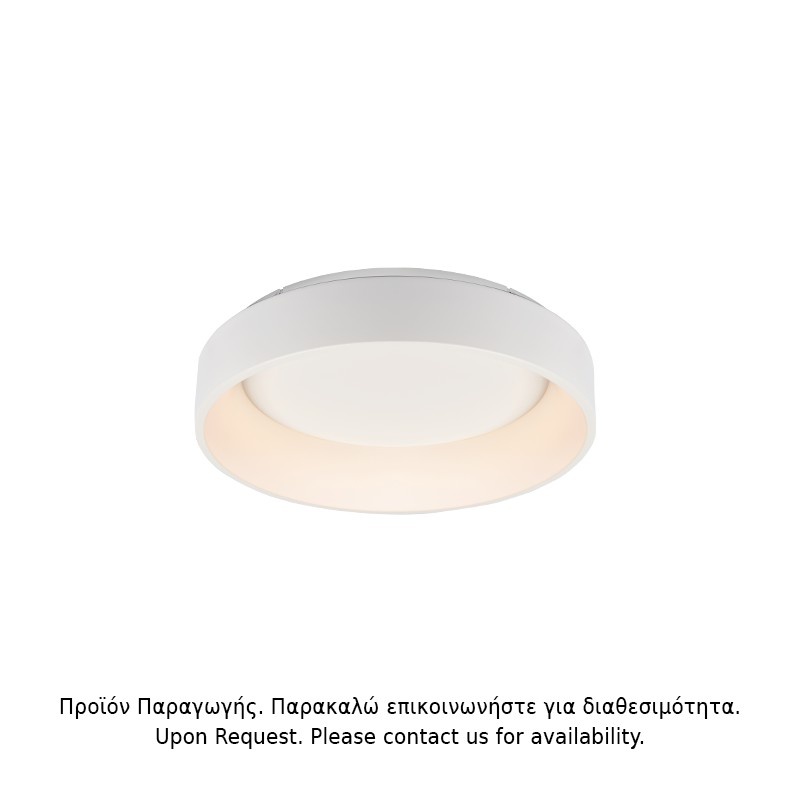 Aca Οροφής Φωτιστικό Led 36W DImmER CCT 3670lm Λευκό Μεταλλικό D45XH14cm APOLLO (BR81LEDC45WHCCTD) [ΠΑΡΑΓΩΓΗΣ]
