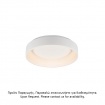 Aca Οροφής Φωτιστικό Led 36W DImmER CCT 3670lm Λευκό Μεταλλικό D45XH14cm APOLLO (BR81LEDC45WHCCTD) [ΠΑΡΑΓΩΓΗΣ]