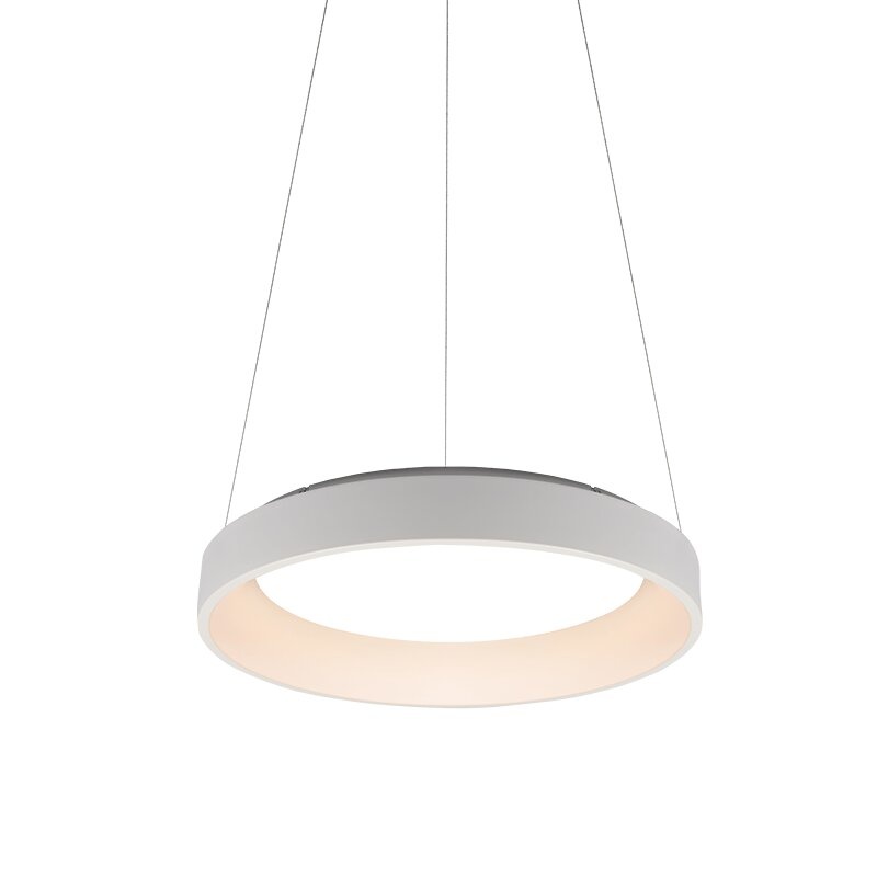 Aca Κρεμαστό Φωτιστικό Led 73W CCT 5450lm Λευκό Μεταλλικό D78XH120cm APOLLO (BR81LEDP78WHCCT)