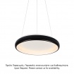 Aca Κρεμαστό Φωτιστικό Led 36W DImmER CCT 3470lm Λευκό Μεταλλικό D41XH120cm DIANA (BR71LEDP41BKCCTD) [ΠΑΡΑΓΩΓΗΣ]