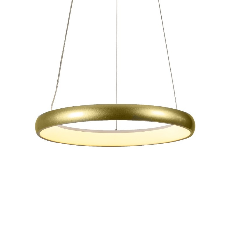 Aca HARMONY-Φωτιστικό Κρεμαστό Χρυσό ΑλουμίνιοΥ Led SMD 24W CCT 2500M IP20 Φ600Χ1000ΜΜ (HM23LEDP60GDCCT)