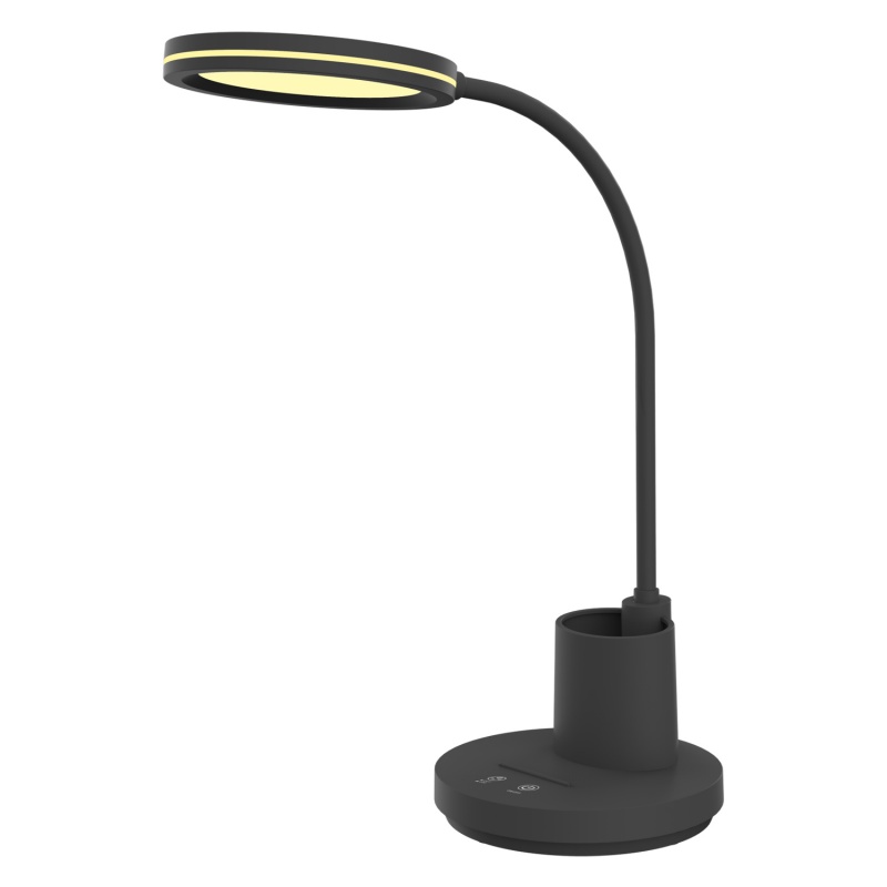 Aca Φωτιστικό Γραφείου Led Μαύρο 8W CCT 3000K/3800K/5700K 300lm (BL1181BK)