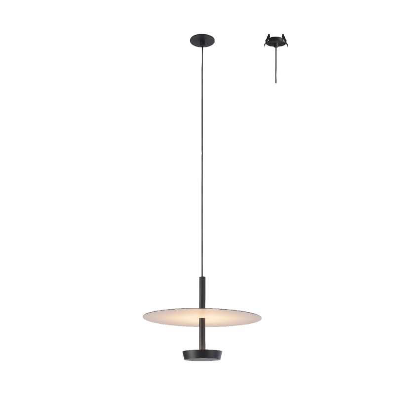 Aca Κρεμαστό Φωτιστικό Led Maison OKN5013PBK Αμμώδες Μαύρο 9W 3000K 310lm (OKN5013PBK)