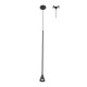 Aca Κρεμαστό Φωτιστικό Led Esthetic OKN5012PBK Αμμώδες Μαύρο 5W 3000K 440lm (OKN5012PBK)