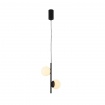 Aca Κρεμαστό Φωτιστικό Led Ball OKN96162BK Αμμώδες Μαύρο 10W 3000K 1100lm (OKN96162BK)