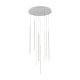 Aca Κρεμαστό Φωτιστικό Led KY011AC14WH ALICE Αμμώδες Λευκό Αλουμίνιο 50W 2800K-3200K-4000K 2000lm IP20 D300mm H550mm (KY011AC14W