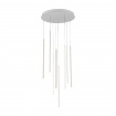 Aca Κρεμαστό Φωτιστικό Led KY011AC14WH ALICE Αμμώδες Λευκό Αλουμίνιο 50W 2800K-3200K-4000K 2000lm IP20 D300mm H550mm (KY011AC14W