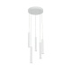 Aca Κρεμαστό Φωτιστικό Led KY011NC255WH RAPENZO Αμμώδες Λευκό Αλουμίνιο 30W 2800K-3200K-4000K 1200lm IP20 Φ30ΜΜXH 300ΜΜX5PCS (KY