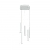 Aca Κρεμαστό Φωτιστικό Led KY011NC255WH RAPENZO Αμμώδες Λευκό Αλουμίνιο 30W 2800K-3200K-4000K 1200lm IP20 Φ30ΜΜXH 300ΜΜX5PCS (KY
