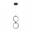 Aca Κρεμαστό Φωτιστικό Led KY011EC29QBK LILO Αμμώδες Μαύρο Αλουμίνιο + ΣΙΛΙΚΟΝΗ 26W 2800K-3200K-4000K 1050lm IP20 250mmX2 (KY011