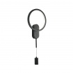 Aca Επιτοίχιο Φωτιστικό Led KY011BFBK LOOP Αμμώδες Μαύρο Αλουμίνιο + ΣΙΛΙΚΟΝΗ 15W 2800K-3200K-4000K 480 lm IP20 250mm (KY011BFBK