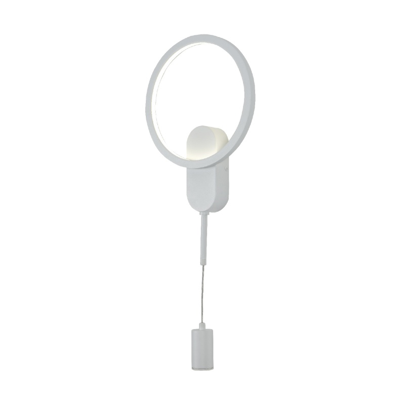 Aca Επιτοίχιο Φωτιστικό Led KY011BFWH LOOP Αμμώδες Λευκό Αλουμίνιο + ΣΙΛΙΚΟΝΗ 15W 2800K-3200K-4000K 480 lm IP20 250mm (KY011BFWH)
