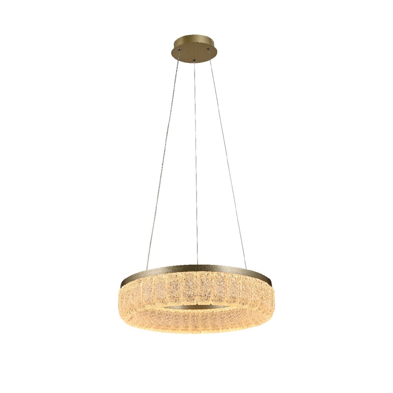 Aca Κρεμαστό Φωτιστικό HM251484G Χρυσό Led 36W 2700K-3000K-4000K IP20 D40XH120cm (HM251484G)