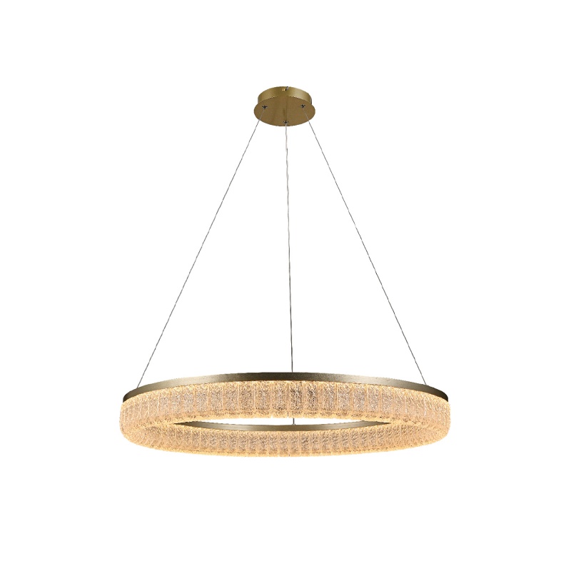 Aca Κρεμαστό Φωτιστικό HM251488G Χρυσό Led 60W 2700K-3000K-4000K IP20 D80XH120cm (HM251488G)