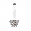 Aca Κρεμαστό Φωτιστικό HM25126CL Ασημί ΔΙΑΦΑΝΕΣ Led 12W 3000K IP20 D45XH120cm (HM25126CL)