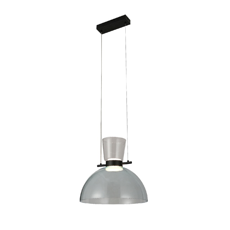 Aca Κρεμαστό Φωτιστικό HM250454 Μαύρο Led 10W 3000K IP20 D40XH120cm (HM250454)