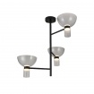 Aca Κρεμαστό Φωτιστικό HM250453A Μαύρο ΔΙΑΦΑΝΕΣ Led 24W 3000K IP20 D85XH78cm (HM250453A)