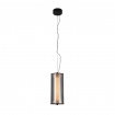 Aca Κρεμαστό Φωτιστικό HM250481SM Μαύρο Φιμέ Γυαλί Led 15W 2700K-3000K-4000K IP20 D15XH120cm (HM250481SM)