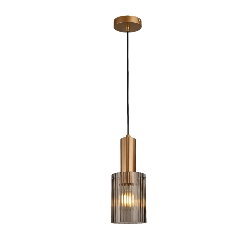 Aca Κρεμαστό Φωτιστικό HM2504011 Χρυσό 1XE27X40W IP20 D11XH120cm (HM2504011)