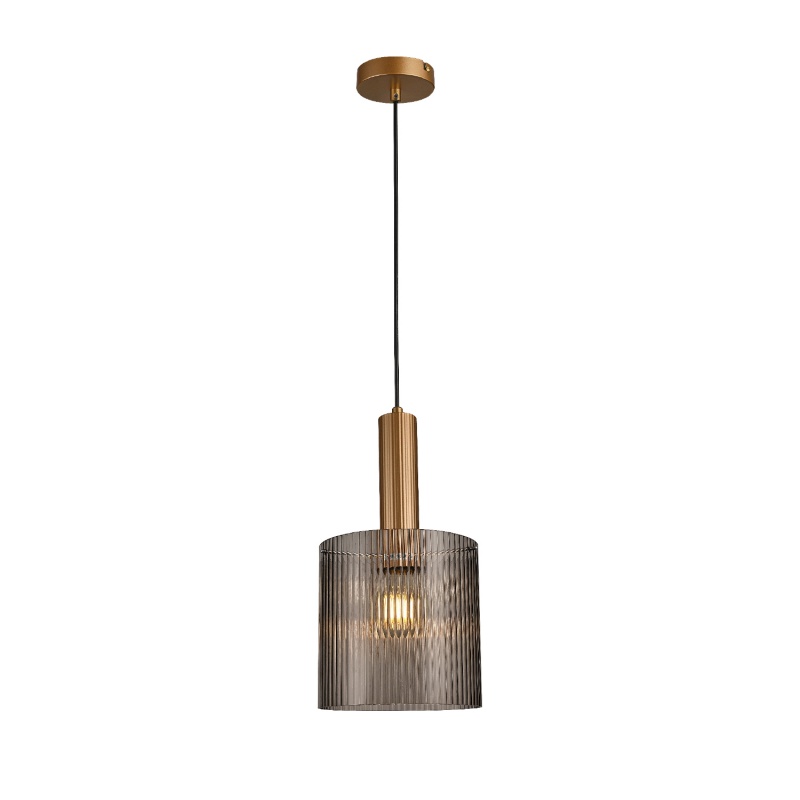 Aca Κρεμαστό Φωτιστικό HM2504020 Χρυσό 1XE27X40W IP20 D20XH120cm (HM2504020)