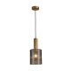 Aca Κρεμαστό Φωτιστικό HM2504015 Χρυσό 1XE27X40W IP20 D15XH120cm (HM2504015)