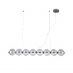 Aca Κρεμαστό Φωτιστικό HM2508 Χρώμιο ΔΙΑΦΑΝΕΣ Led 27W 3000K IP20 L130XW15XH120cm (HM2508)