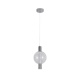 Aca Κρεμαστό Φωτιστικό HM25139SM Χρώμιο ΔΙΑΦΑΝΕΣ Led 5W + DOWNLIGHT 5W 3000K IP20 D20XH120cm (HM25139SM)