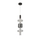 Aca Κρεμαστό Φωτιστικό HM250263BC Μαύρο ΔΙΑΦΑΝΕΣ COB 5W 3000K IP20 D20XH120cm (HM250263BC)