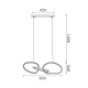 Aca Κρεμαστό Φωτιστικό Led 42W 3300lm CCT IP20 Χρυσό ΑΤΣΑΛΙ + Ακρυλικό (HM88LEDP3GDCCT)