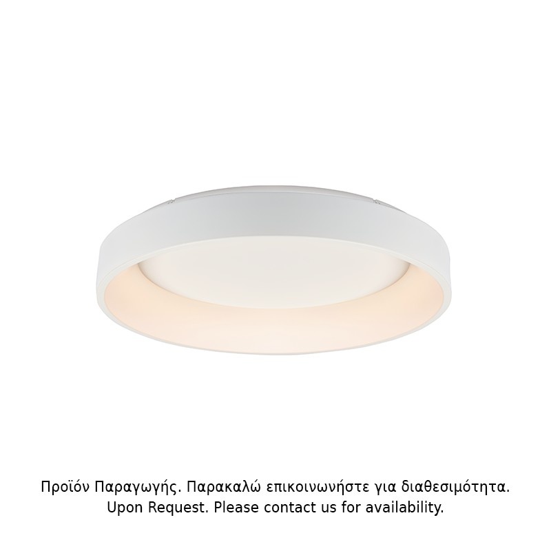 Aca Οροφής Φωτιστικό Led 73W CCT 5450lm Λευκό Μεταλλικό D78XH14cm APOLLO (BR81LEDC78WHCCT)