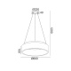Aca Κρεμαστό Φωτιστικό Led 48W DImmER CCT 5350lm Μαύρο Μεταλλικό D60XH120cm APOLLO (BR81LEDP60BKCCTD) [ΠΑΡΑΓΩΓΗΣ]
