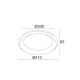 Aca Οροφής Φωτιστικό Led 36W DImmER CCT 3470lm Λευκό Μεταλλικό D41XH8,5cm DIANA (BR71LEDC41WHCCTD) [ΠΑΡΑΓΩΓΗΣ]