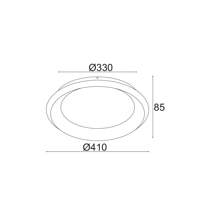 Aca Οροφής Φωτιστικό Led 36W DImmER CCT 3470lm Λευκό Μεταλλικό D41XH8,5cm DIANA (BR71LEDC41WHCCTD) [ΠΑΡΑΓΩΓΗΣ]
