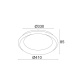Aca Οροφής Φωτιστικό Led 36W DImmER CCT 3470lm Λευκό Μεταλλικό D41XH8,5cm DIANA (BR71LEDC41BKCCTD) [ΠΑΡΑΓΩΓΗΣ]