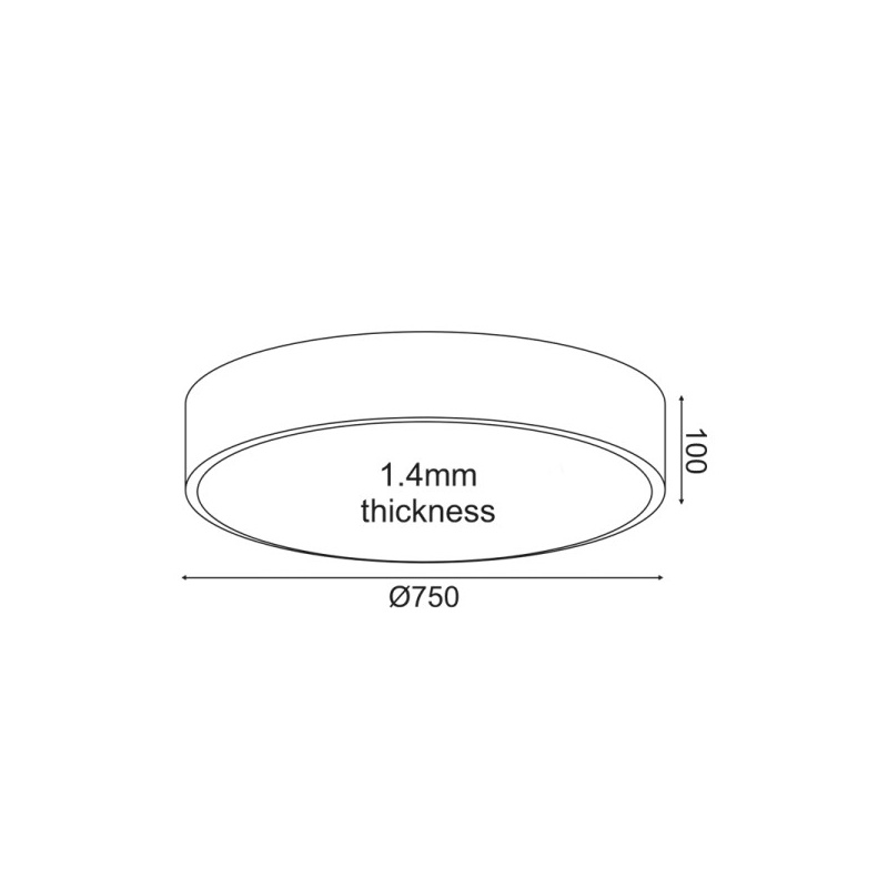 Aca Οροφής Φωτιστικό Led 60W 5600lm CCT Λευκό ΜΕΤ/ΚΟ D75XH10cm OPTIMUS (HM29LEDC75WHCCT)