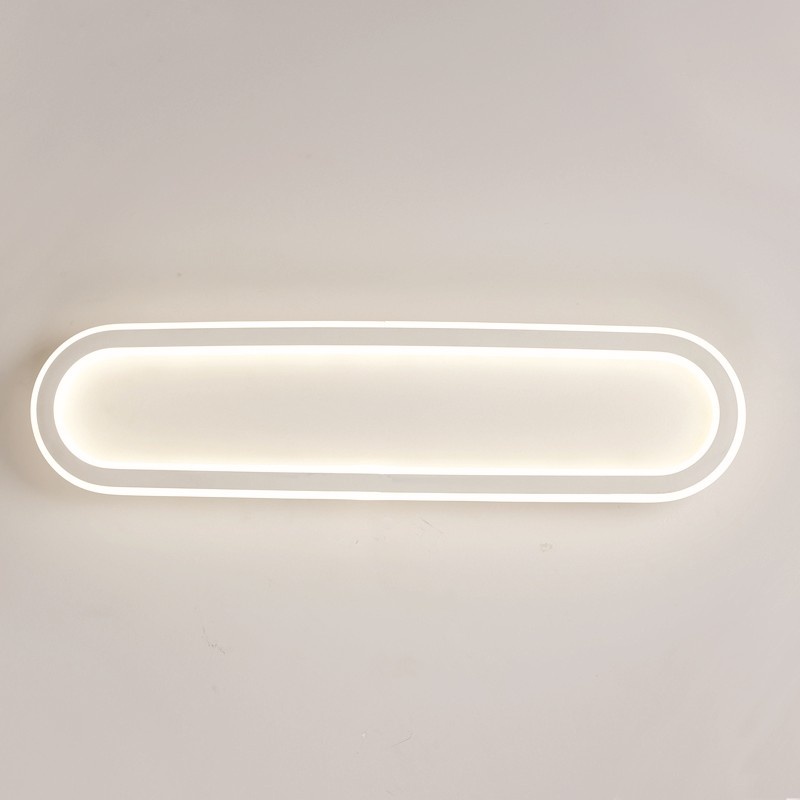 Aca Οροφής Φωτιστικό Led 33W DIM CCT 3300lm SOLO Μεταλλικό Λευκό IP20 57X14X6cm (BR20LEDC57WHDCCT)