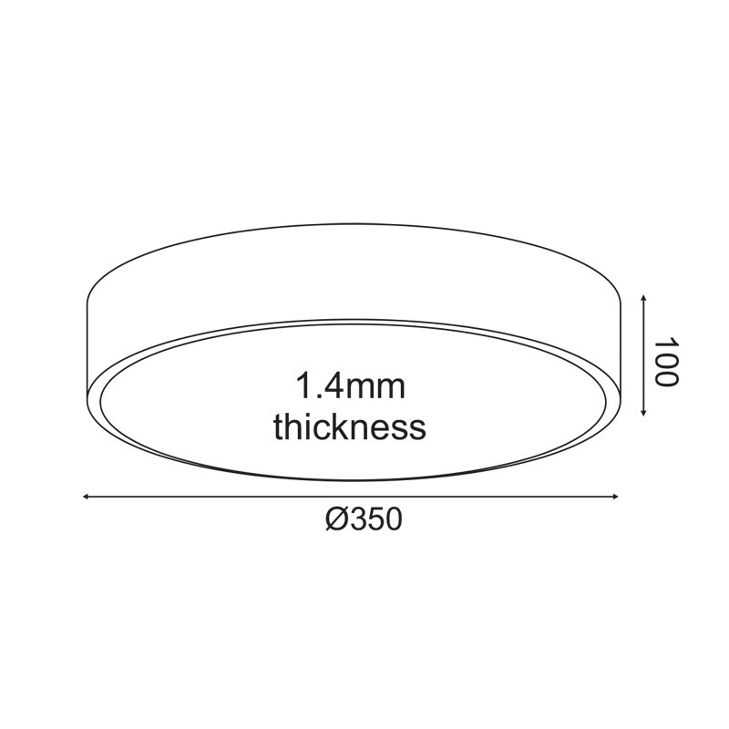 Aca Οροφής Φωτιστικό Led 32W 3180lm CCT Μαύρο ΜΕΤ/ΚΟ D35XH10cm OPTIMUS (HM29LEDC35BKCCT)