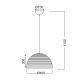 Aca Κρεμαστό 1Χ100W ΠΛΕΓΜΑ Ε27 ZINC (V28507IP40)