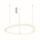 Aca HARMONY-Φωτιστικό Κρεμαστό Λευκό ΑλουμίνιοΥ Led SMD 44W CCT 4670lm IP20 Φ600Χ1200ΜΜ (BR97LEDP60WHCCT)