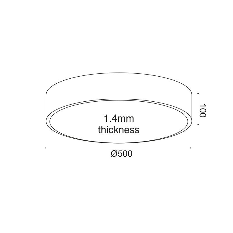 Aca Οροφής Φωτιστικό Led 50W 4800lm CCT Μαύρο ΜΕΤ/ΚΟ D50XH10cm OPTIMUS (HM29LEDC50BKCCT)