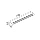 Aca IMPERIAL-Φωτιστικό Επιτοίχιο Μπρονζέ ΑλουμίνιοΥ Led SMD 12W 3000K 540lm IP44 600x78x60mm (BD374600WBR)