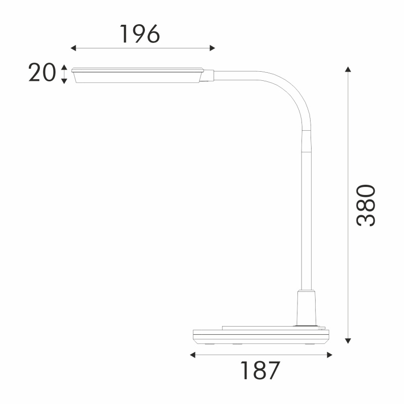 Aca Φωτιστικό Γραφείου Led BL1027BK Μαύρο 7W CCT 3000K/4000K/6000K 450lm (BL1027BK)