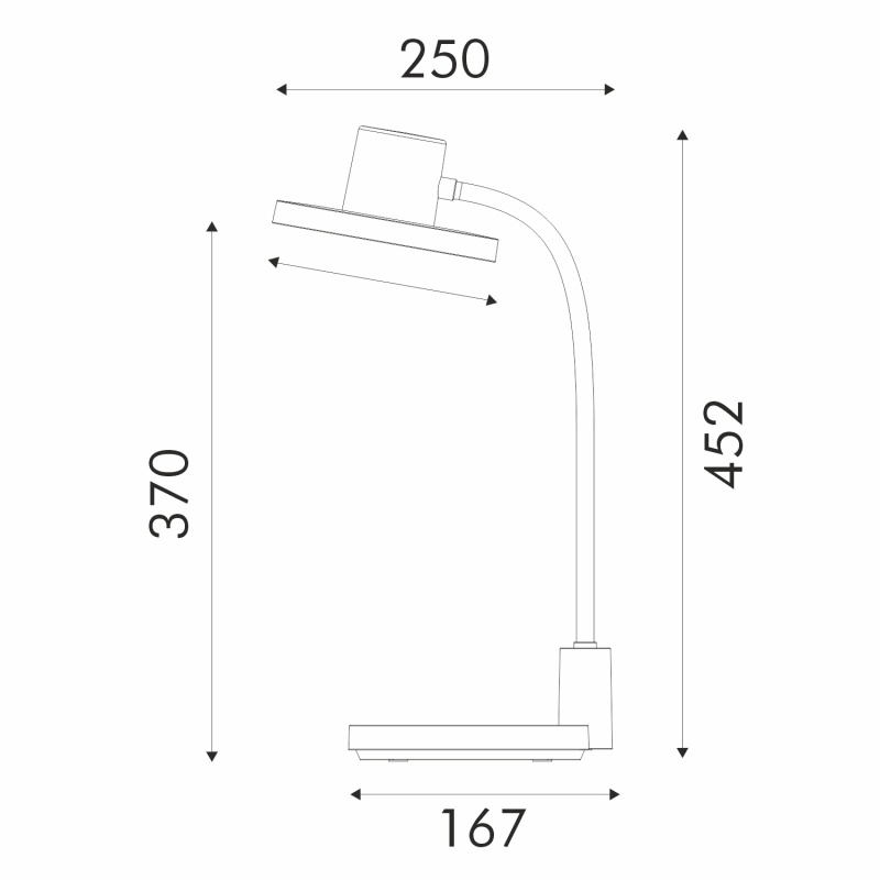 Aca Φωτιστικό Γραφείου Led BL1313LBK Μαύρο 10W CCT 3000K/3800K/5700K 500lm (BL1313LBK)