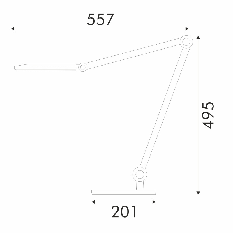 Aca Φωτιστικό Γραφείου Μαύρο Πλαστικό Led SMD 9W 500lm CCT 3000K – 4000K – 6500K IP20 (BL1293BK)