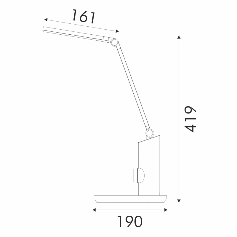 Aca Φωτιστικό Γραφείου Λευκό Πλαστικό Led SMD 10W 550lm CCT 2800K – 3800K – 5700K IP20 (BL1239WH)
