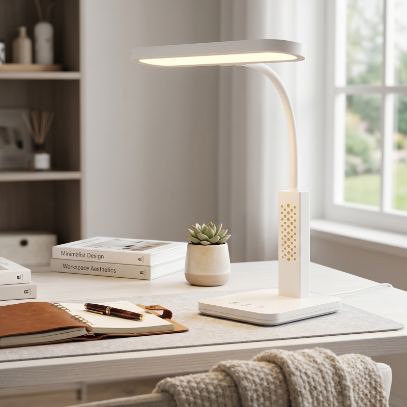 Aca Φωτιστικό Γραφείου Led BL1823WH Λευκό 10W CCT 3000K/3800K/5700K 500lm (BL1823WH)