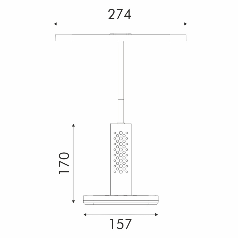 Aca Φωτιστικό Γραφείου Led BL1823WH Λευκό 10W CCT 3000K/3800K/5700K 500lm (BL1823WH)