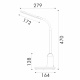 Aca Φωτιστικό Γραφείου Λευκό Πλαστικό Led SMD 10W 400lm CCT 3000K – 4000K – 6000K IP20 (BL1312WH)